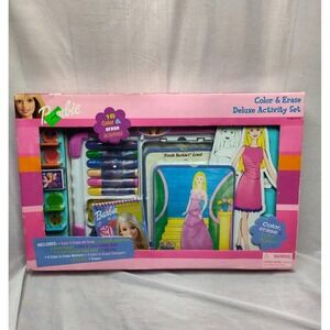 Barbie Mix Match color And Erase Vintage 2001 Mattel Stamps Markers